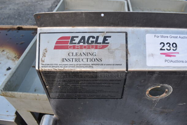 Eagle Stainless Steel Commercial Single Bay Sink. 28x28x44 - Image 3 of 5