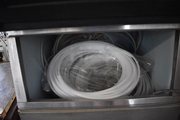 Scotsman Model C0530SA-1A Stainless Steel Commercial Ice Machine Head on Commercial Ice Machine Bin w/ Tubing. 115 Volts, 1 Phase. 31x34x69 - Image 4 of 7