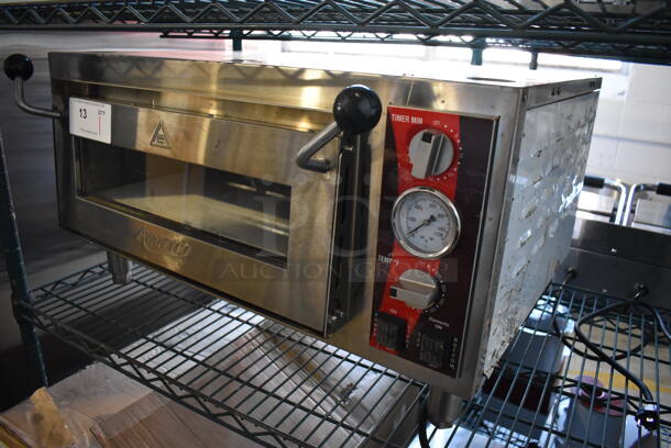 Avantco 177DPO18S Stainless Steel Commercial Countertop Electric Powered Single Deck Pizza Oven w/ Cooking Stone. 120 Volts, 1 Phase. 28x24x16.5 - Image 2 of 6