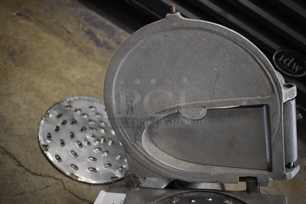 Metal Commercial Pelican Head w/ 2 Grating Blade and Slicing Blade. 10x18x13 - Image 6 of 8