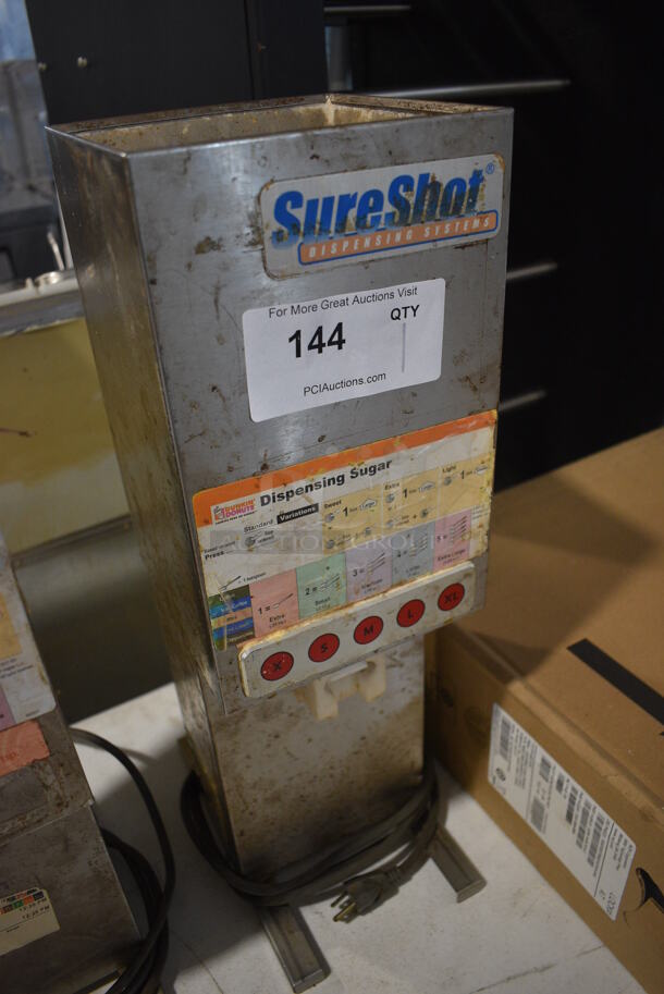 Sure Shot Model AC 6E Stainless Steel Commercial Countertop Sugar Dispenser. 120 Volts, 1 Phase. 7x12x23 - Image 3 of 5
