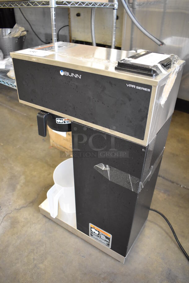 BRAND NEW! 2022 Bunn VPR-APS Stainless Steel Commercial Countertop Coffee Machine w/ Poly Brew Basket and Pitcher. 120 Volts, 1 Phase. 16x8x27. Tested and Working! - Image 2 of 5