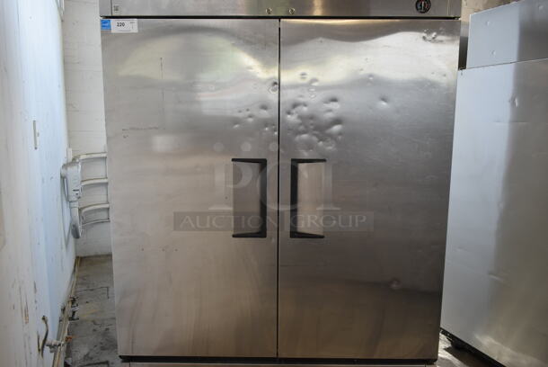 2013 True T-49F ENERGY STAR Stainless Steel Commercial 2 Door Reach In Freezer w/ Poly Coated Racks on Commercial Casters. 115 Volts, 1 Phase. Tested and Working! - Image 3 of 7