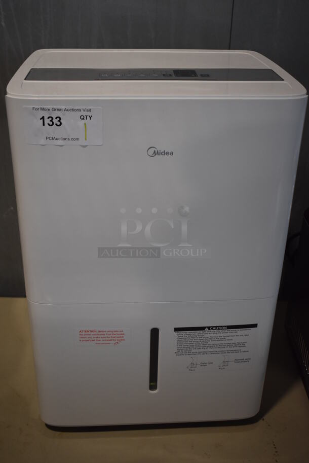 BRAND NEW SCRATCH AND DENT! Midea MAD70P1YWS Metal Dehumidifier. 115 Volts, 1 Phase. Tested and Working! - Image 1 of 6