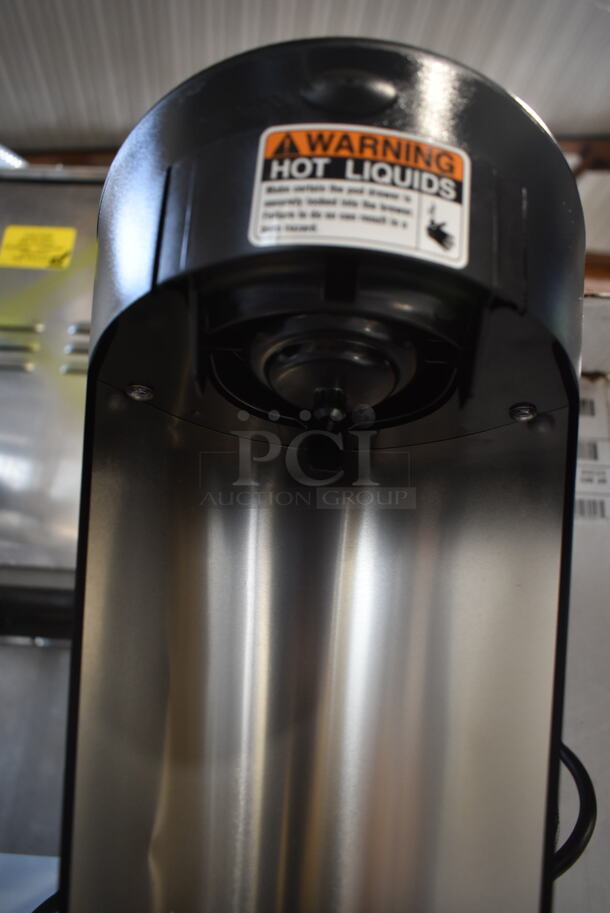 BRAND NEW SCRATCH AND DENT! 2023 Bunn MCP My Cafe Stainless Steel Countertop Pourover Single Serving Commercial Pod Brewer. 120 Volts, 1 Phase.  - Image 4 of 6
