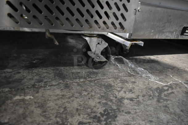 2018 Bison BPT-44 Stainless Steel Commercial Pizza Prep Table on Commercial Casters. 115 Volts, 1 Phase. Tested and Working! - Image 7 of 7