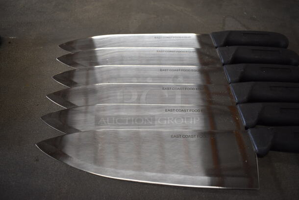 6 Sharpened Stainless Steel Chef Knives. 15". 6 Times Your Bid! - Image 3 of 4