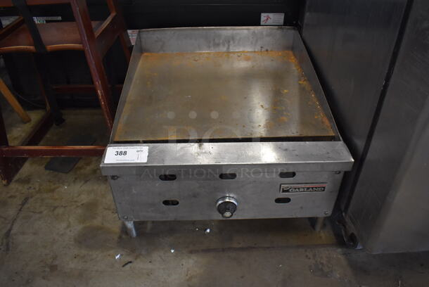 Garland Stainless Steel Commercial Countertop Natural Gas Powered Flat Top Griddle. 24x27x17