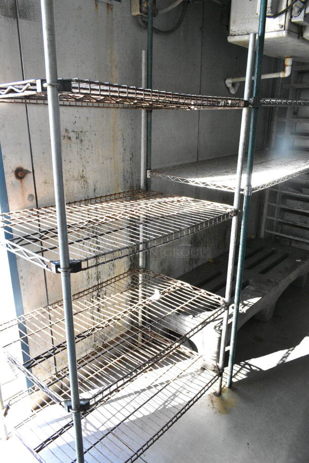 ALL ONE MONEY! Lot of Various Wire Shelving Units! BUYER MUST DISMANTLE. PCI CANNOT DISMANTLE FOR SHIPPING. PLEASE CONSIDER FREIGHT CHARGES. - Image 4 of 6
