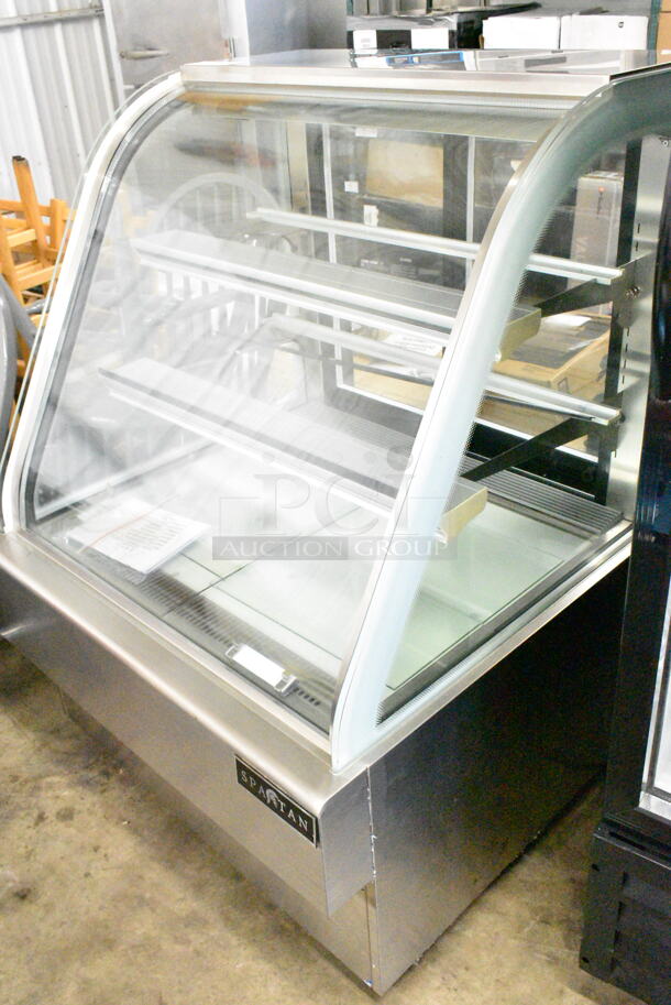 Spartan BCB48-36 Stainless Steel Commercial Floor Style Deli Display Case Merchandiser. 110 Volts, 1 Phase. Tested and Working! - Image 2 of 8
