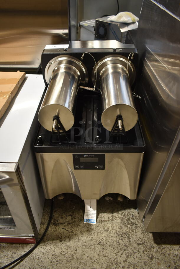 BRAND NEW SCRATCH AND DENT! 2023 Bunn ULTRA NX Stainless Steel Commercial Countertop 2 Hopper Slushie Machine. Missing Hoppers. Tested and Working! - Image 1 of 5