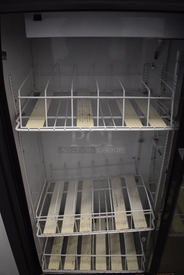 2014 True GDM-41SL-60-LD Metal Commercial 2 Door Cooler Merchandiser w/ Poly Coated Racks. 115 Volts, 1 Phase. 47x21x60. Tested and Working! - Image 4 of 6