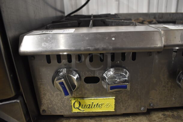 Qualite Stainless Steel Commercial Countertop Natural Gas Powered 2 Burner Range. 12x29x10 - Image 3 of 4
