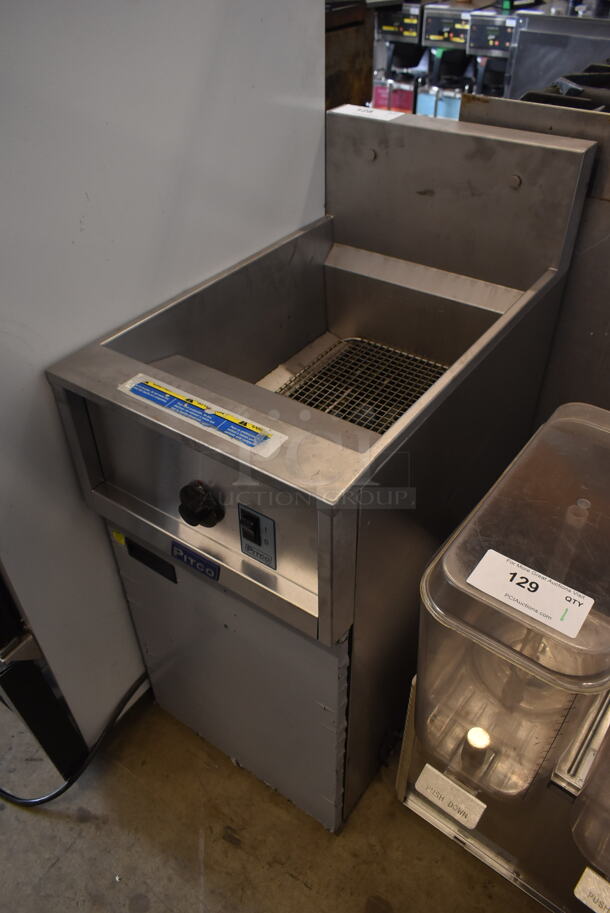 2019 Pitco Frialator E35 Stainless Steel Commercial Floor Style Electric Powered Deep Fat Fryer. 208 Volts, 3 Phase. - Image 2 of 7