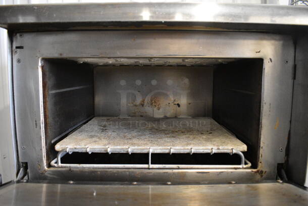 2 2011/2015 Turbochef Model NGCD6 Tornado Stainless Steel Commercial Countertop Electric Powered Rapid Cook Ovens on Stainless Steel Commercial 2 Tier Equipment Stand on Commercial Casters. 208/240 Volts, 1 Phase. 30x30x60. 2 Times Your Bid! - Image 4 of 9