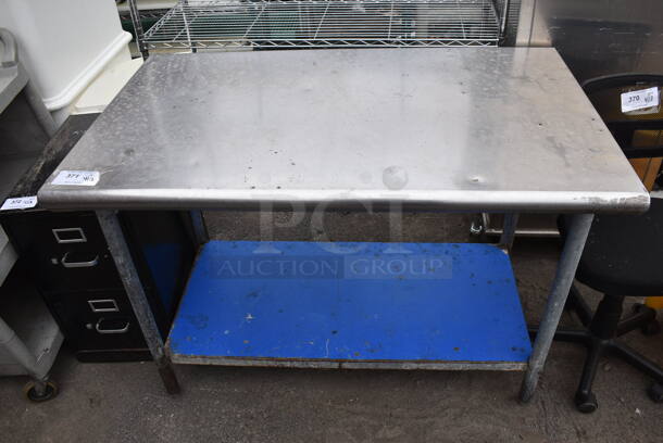 Stainless Steel Table w/ Metal Under Shelf. - Image 1 of 1