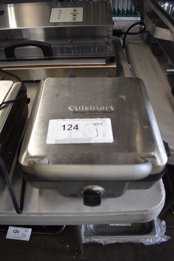 Cuisinart WAF-300 Metal Countertop Waffle Maker. 120 Volts, 1 Phase. 9x12x7 - Image 5 of 8