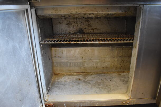 Continental SW60-24M Stainless Steel Commercial Sandwich Salad Prep Table Bain Marie Mega Top on Commercial Casters. 115 Volts, 1 Phase. 60x34x42. Tested and Working! - Image 7 of 9