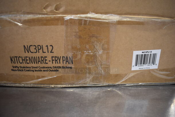 2 BRAND NEW IN BOX! Nutrichef Skillets w/ Lids. NC3PL12 and NC3PL10. 21x12.5x5, 18.5x11x3. 2 Times Your Bid! - Image 6 of 8