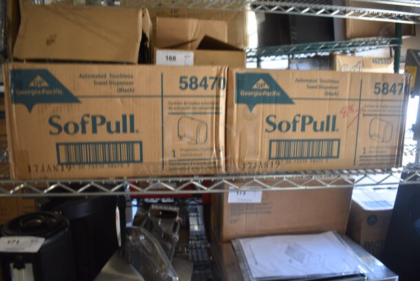 2 BRAND NEW IN BOX! Georgia Pacific Wall Mount Poly Paper Towel Dispensers. 2 Times Your Bid! - Image 1 of 5