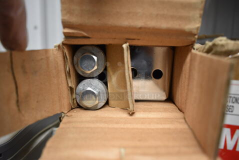 ALL ONE MONEY! Lot of BRAND NEW IN BOX! 2 Posts w/ 4 Brackets. 14"
