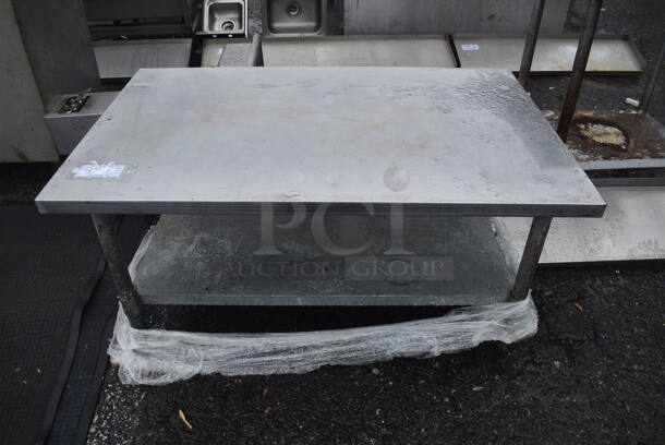 Stainless Steel Equipment Stand w/ Metal Under Shelf. 48x30x23 - Image 1 of 4