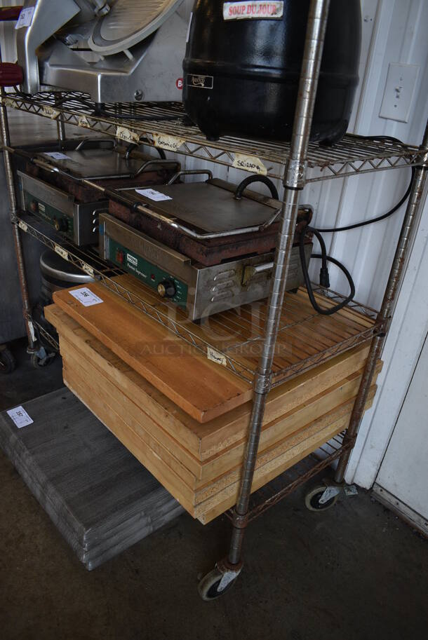 Chrome Finish 5 Tier Wire Shelving Unit on Commercial Casters. BUYER MUST DISMANTLE. PCI CANNOT DISMANTLE FOR SHIPPING. PLEASE CONSIDER FREIGHT CHARGES. 48x18x78 - Image 3 of 3