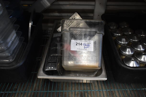 ALL ONE MONEY! Tier Lot of Various Items Including Poly Drop In Bins and Seasoning Shakers - Image 3 of 4