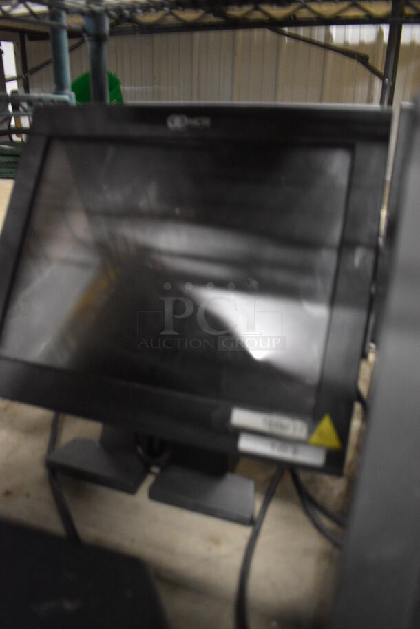 3 NCR 15" POS Monitors w/ Credit Card Strip Reader. 3 Times Your Bid! - Image 3 of 4