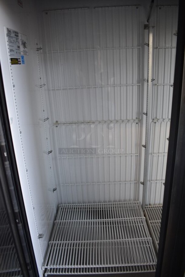 2013 True Model GDM-49F-LD Metal Commercial 2 Glass Door Reach In Freezer Merchandiser w/ Poly Coated Racks. 115/208-230 Volts, 1 Phase. 54x30x76.5. - Image 5 of 6