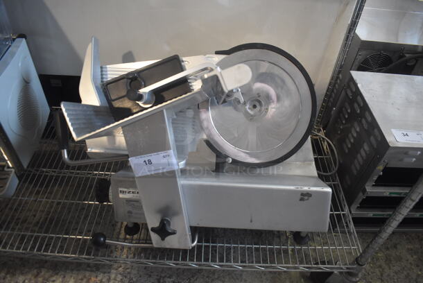 Bizerba GSP H Commercial Stainless Steel Electric Countertop Automatic Gravity Feed Meat Slicer. 120V, 1 Phase. Tested and Working!