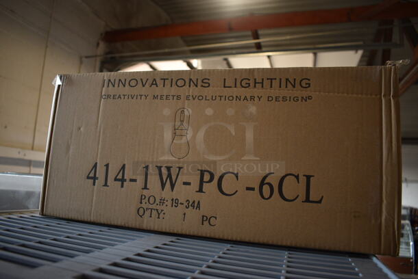 BRAND NEW SCRATCH AND DENT! Innovations Lighting 414-1W-PC-6CL Light Fixture - Image 3 of 3