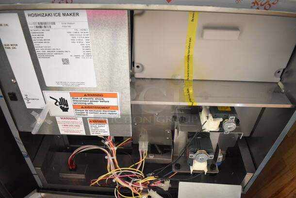 BRAND NEW SCRATCH AND DENT! 2024 Hoshizaki DCM-500BAH Stainless Steel Commercial Countertop Ice Maker and Water Dispenser - 40 lb. Storage. 115-120 Volts, 1 Phase.   - Image 6 of 8