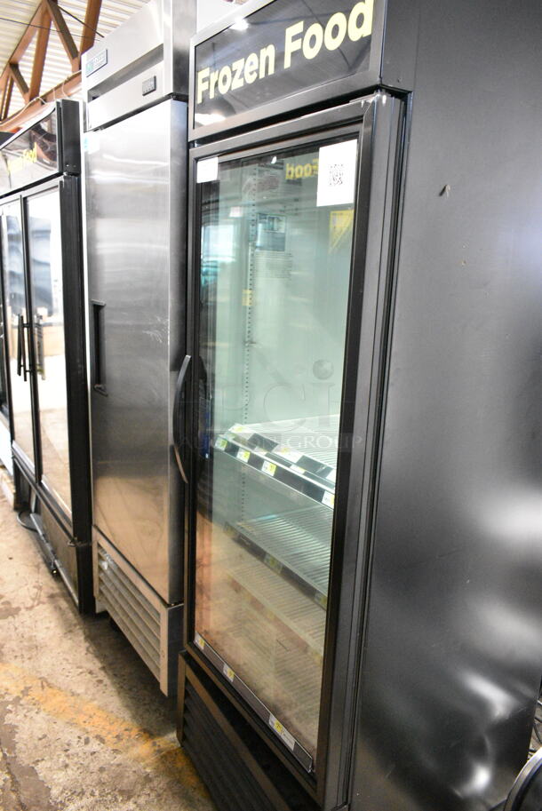 2022 True GDM-23F-HC Metal Commercial Single Door Reach In Freezer Merchandiser w/ Poly Coated Racks. 115 Volts, 1 Phase. Tested and Working! - Image 1 of 3