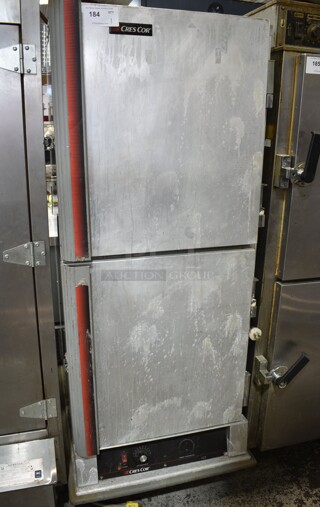 Cres Cor 5495 039 Metal Commercial Heated Holding Cabinet on Commercial Casters. 120 Volts, 1 Phase. Tested and Working!
