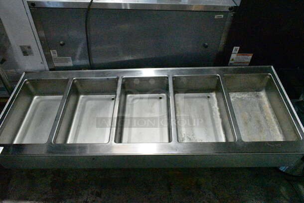 Vollrath 3640880HD Stainless Steel Commercial 5 Bay Steam Table Drop In. 208 Volts, 1 Phase.   - Image 4 of 5