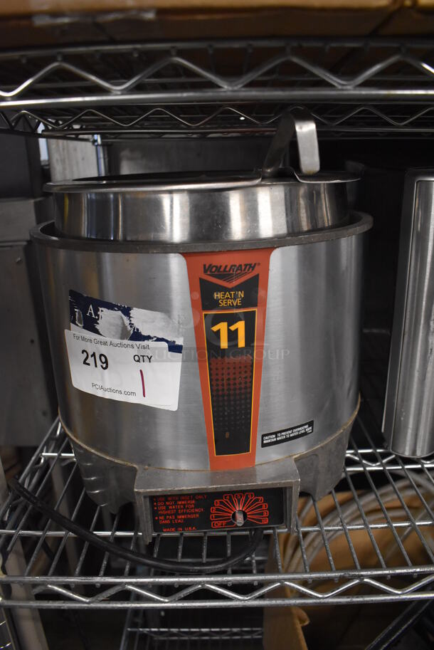 Vollrath HS-11 Stainless Steel Commercial Countertop Soup Kettle Food Warmer. 120 Volts, 1 Phase. 13x13x13. Tested and Working!