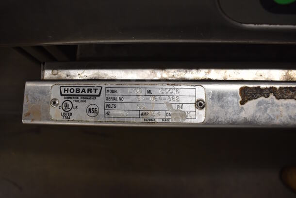 Hobart LXIC Stainless Steel Commercial Undercounter Dishwasher. 120 Volts, 1 Phase. 24x26x35 - Image 6 of 8