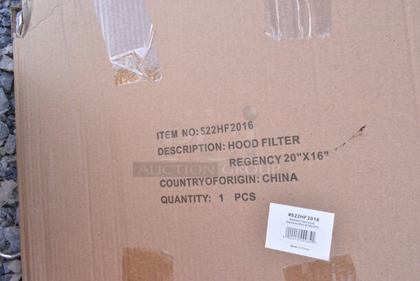 5 BRAND NEW SCRATCH AND DENT! 522HF2016 Steelton 16"(H) x 20"(W) x 2"(T) Stainless Steel Hood Filter. 5 Times Your Bid! May Be Missing Pieces.  - Image 5 of 7