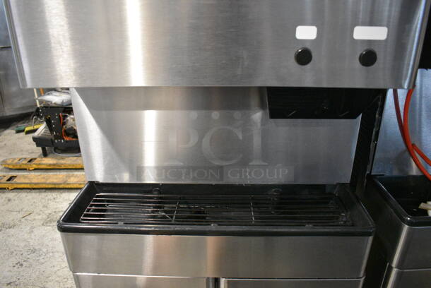 2016 Hoshizaki DCM-500BAH Stainless Steel Commercial Ice Maker and Dispenser on Hoshizaki SD-500 Cabinet Stand. 115-120 Volts, 1 Phase. 26x23x73 - Image 4 of 7