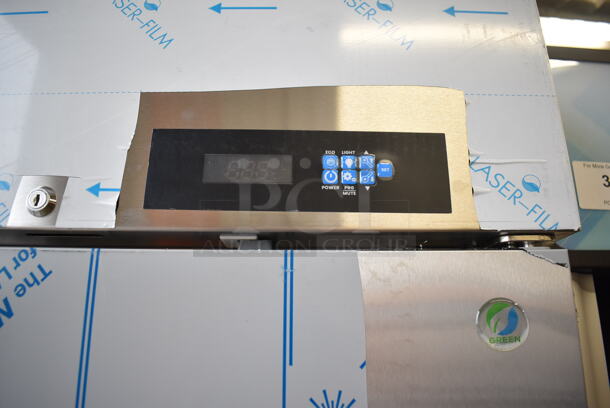 BRAND NEW SCRATCH AND DENT! 2022 Avantco 447AP49R Stainless Steel Commercial 2 Door Reach In Cooler w/ Poly Coated Racks. 115 Volts, 1 Phase. 54x31x79. Tested and Working! - Image 9 of 9