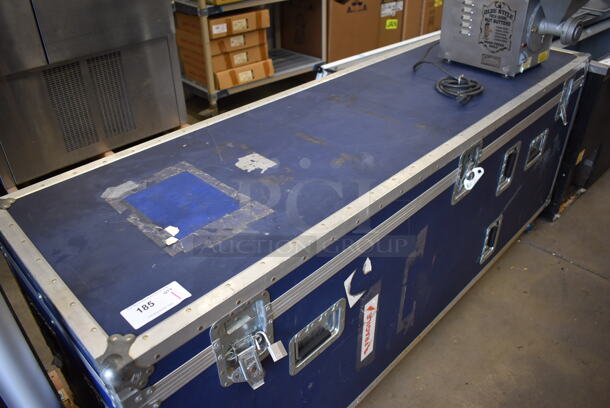 Blue Portable Case on Commercial Casters. 80x24x33 - Image 2 of 6