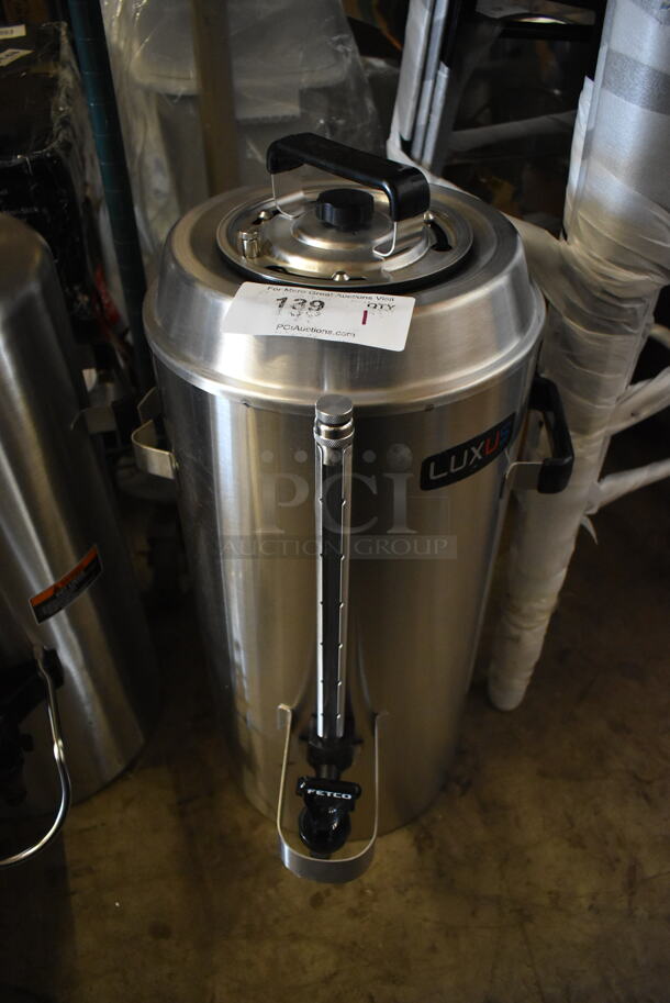 BRAND NEW SCRATCH AND DENT! Fetco TPD-30 Luxus Stainless Steel 3 Gallon Coffee Dispenser - Image 2 of 7