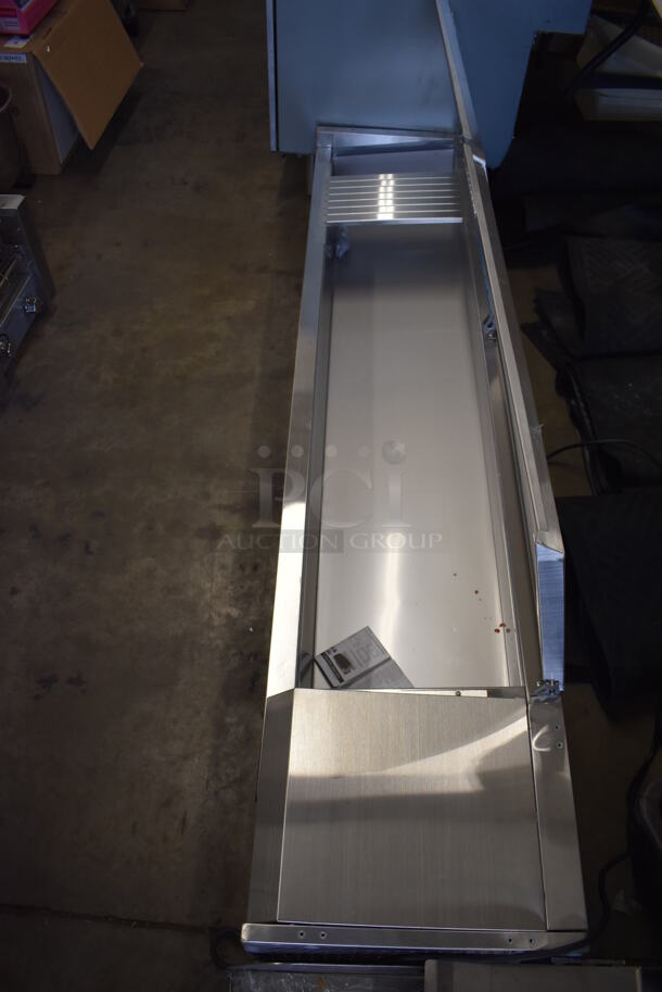 Avantco 360CPT71 Stainless Steel Commercial Refrigerated Topping Rail. 71x16x10. Tested and Does Not Power On - Image 6 of 8