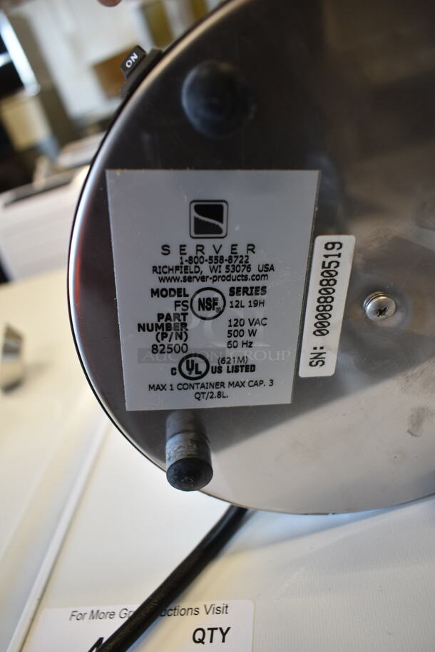 Server FS Stainless Steel Commercial Countertop Countertop Topping Warmer. 120 Volts, 1 Phase. Tested and Working! - Image 4 of 5