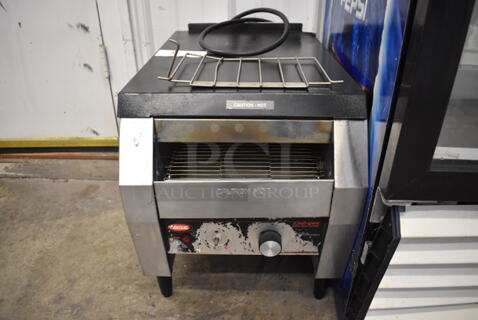 Hatco TQ-20BA Stainless Steel Commercial Countertop Electric Powered Toast Qwik Bagel Bun Toaster Conveyor Oven. 208 Volts, 1 Phase. 14x22x18