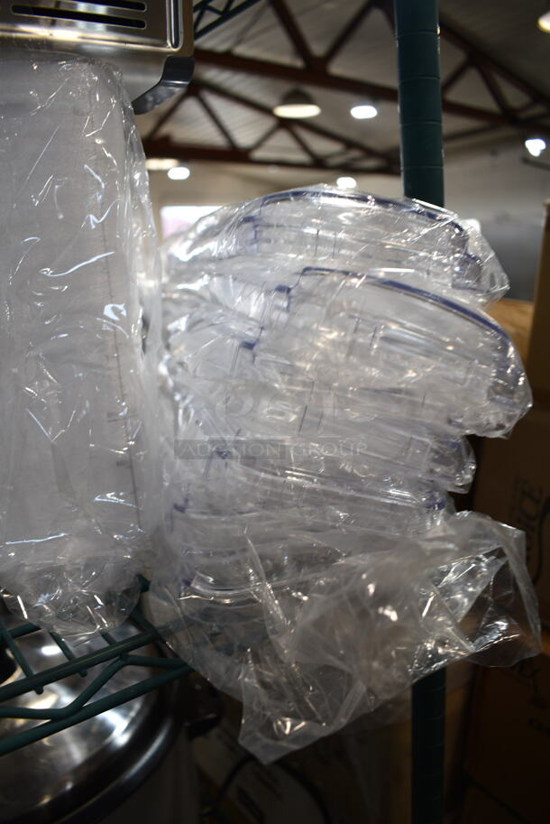 2 BRAND NEW SCRATCH AND DENT! Sets of 4 Clear Poly Hoppers w/ Drip Tray. 2 Times Your Bid! - Image 6 of 7