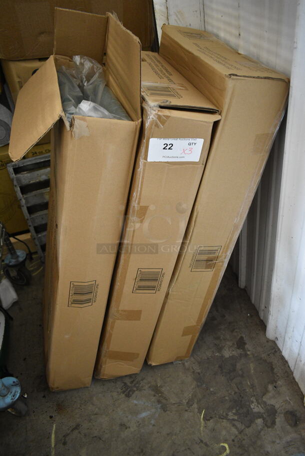 3 Boxes of 4 BRAND NEW SCRATCH AND DENT! Lancaster Table & Seating 164CUSHWDGN Green Seat Cushion. Missing 2 Cushions. 3 Times Your Bid! - Image 3 of 5