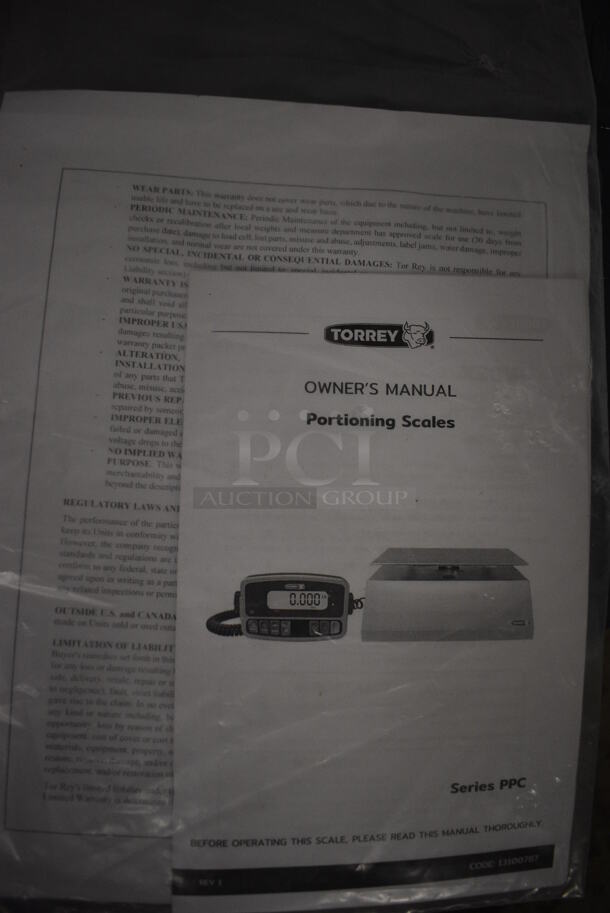 BRAND NEW IN BOX! Torrey Model PPC Stainless Steel Commercial Countertop Food Portioning Scale. 10x10x4, 7x2x4.5. Tested and Working! - Image 8 of 8