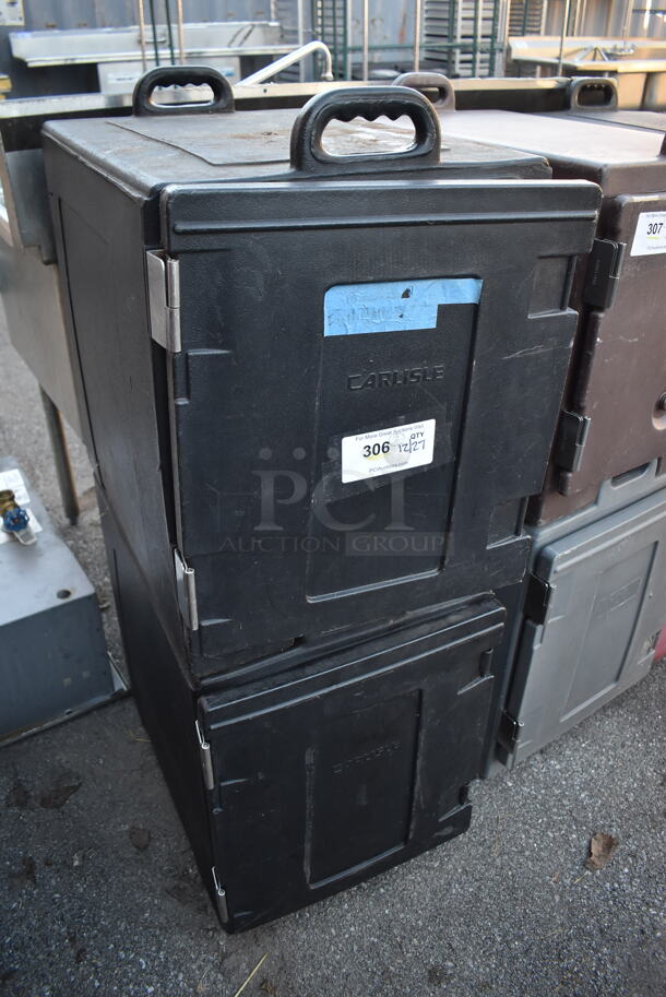 2 Carlisle NPC300 Black Poly Food Carrying Catering Case. 17x24.5x24. 2 Times Your Bid! - Image 2 of 7